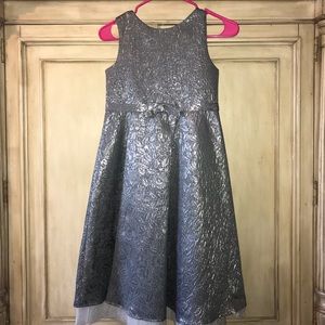 Silver girls dress size 10